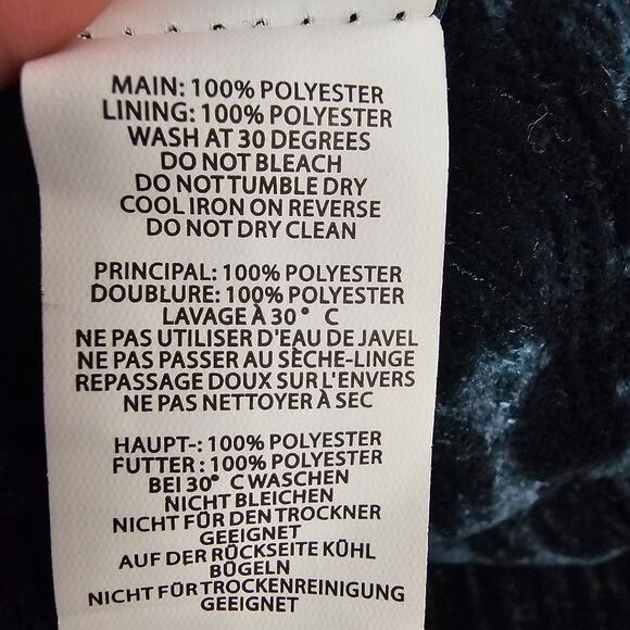 Nasty Gal Crushed Velvet High Waisted Wide Leg Pants Size 4 NWT Emerald - Picture 6 of 8